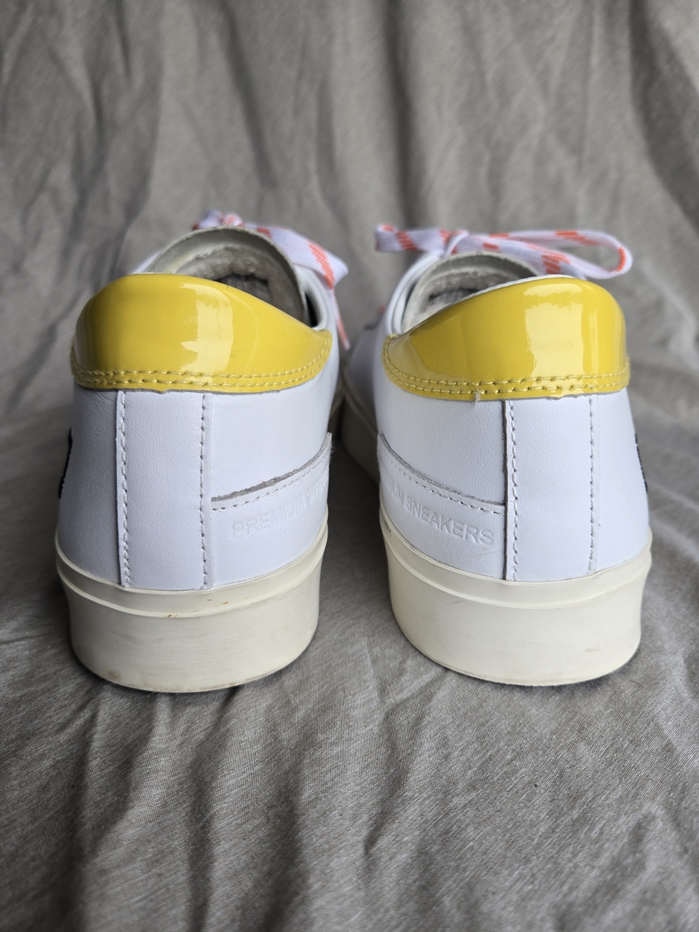 D.A.T.E. Hill Low Premium Italian Leather Sneakers White Pink Palm Tree US 7 - Picture 10 of 14